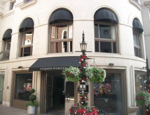 Commercial awnings for Stephen Webster