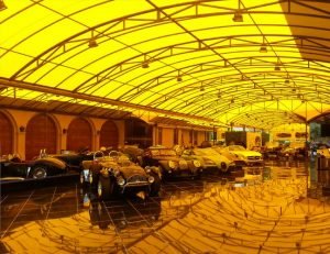 Custom yellow awning for a car port