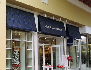 Commercial awning for Bath & Body Works
