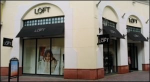 Black storefront awnings for Loft