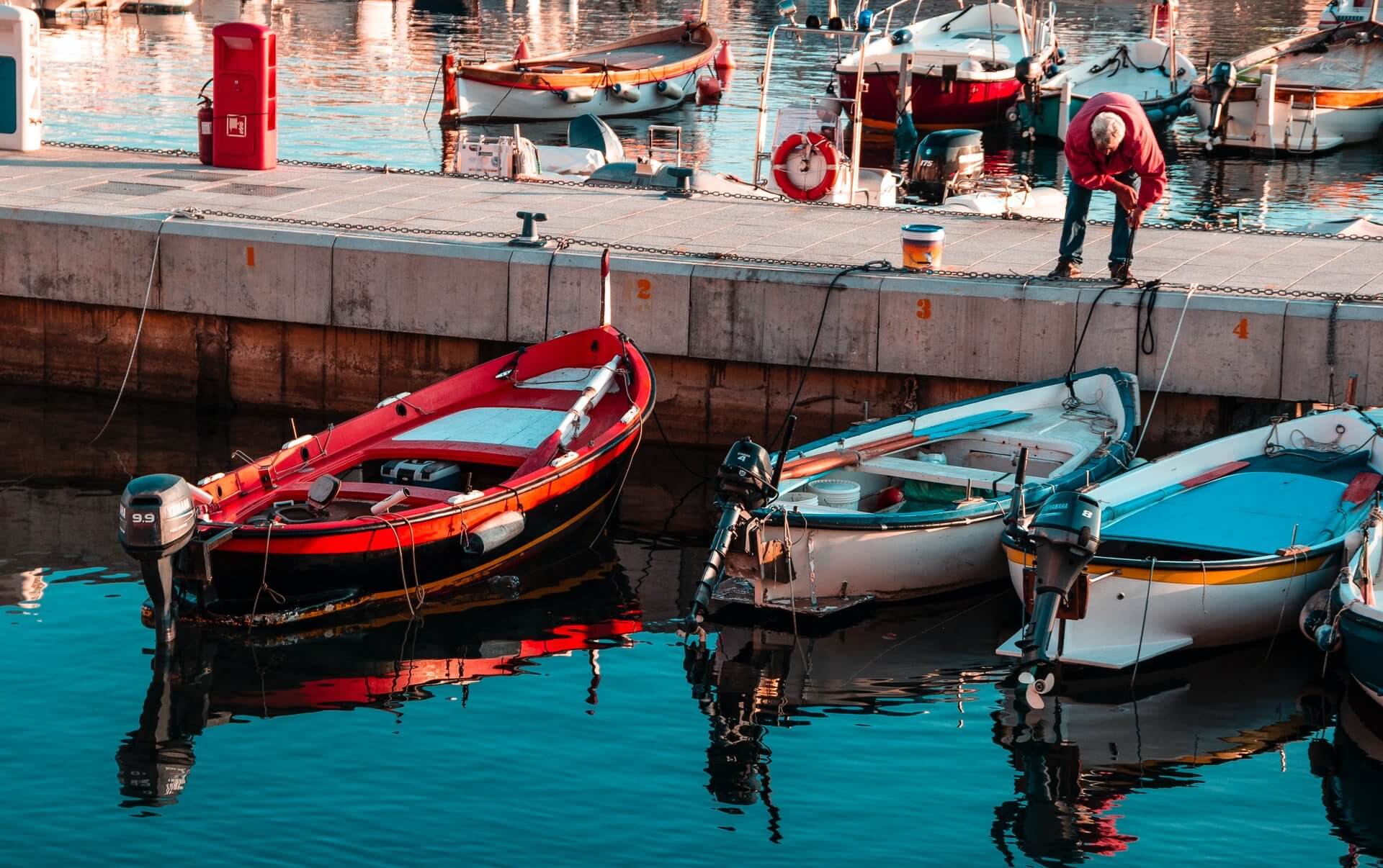 boats on dock